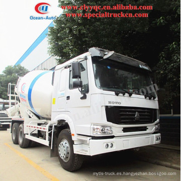 HOWO 10m3 camión hormigonera, camión mezclador de cemento, con 6x4 camión mezclador para la venta caliente
